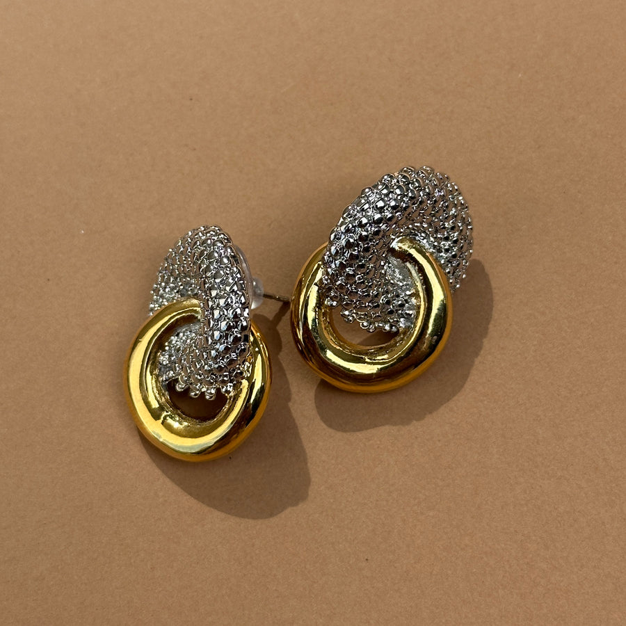 Helix Two Toned Earrings
