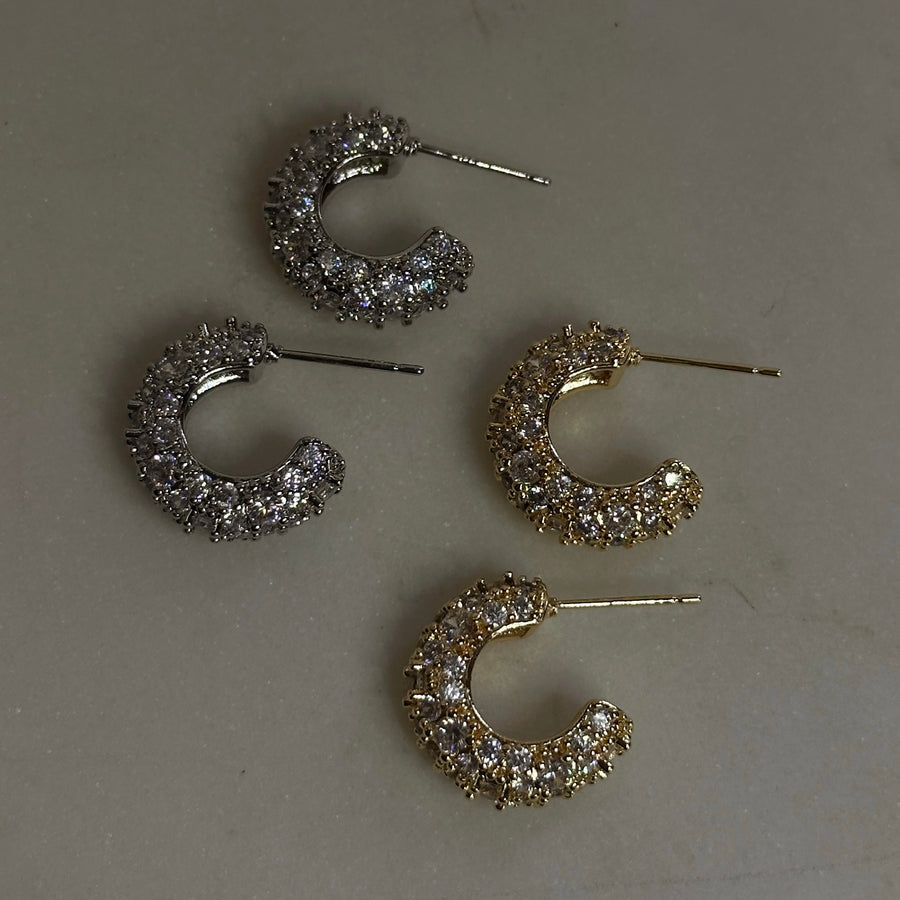 Shimmery Hoops