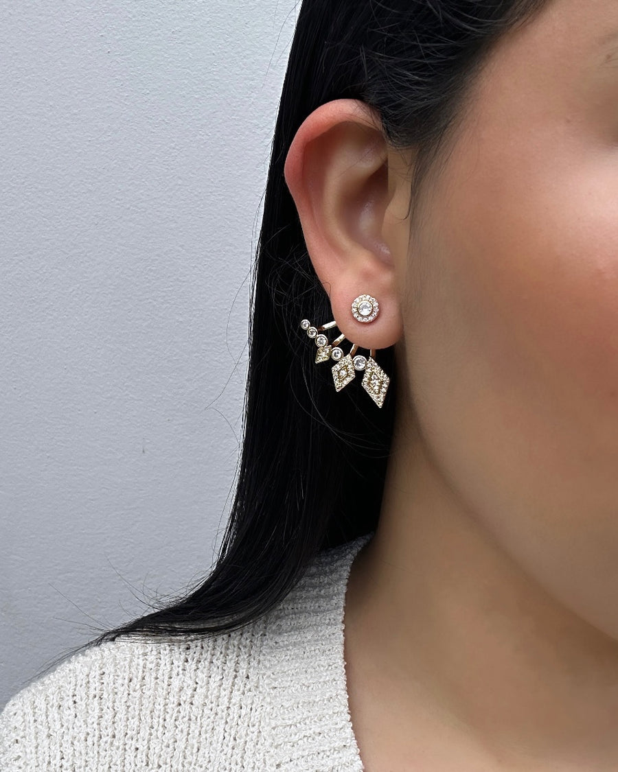 Sparkly Ear Jacket Earrings