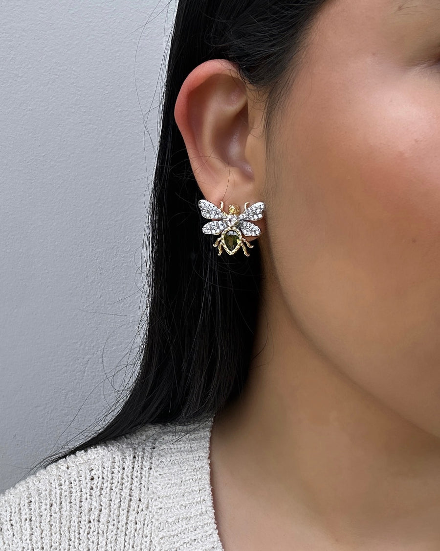 Bejeweled Bee Earrings