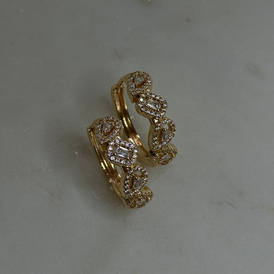 Serenity Crystal Hoops