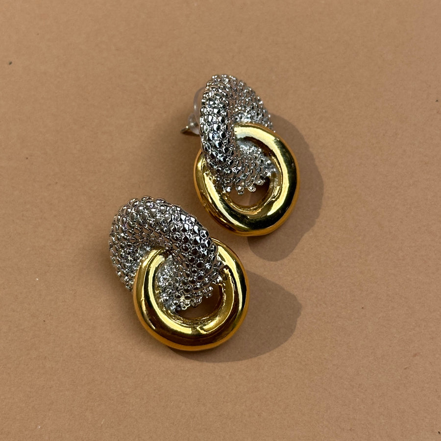 Helix Two Toned Earrings