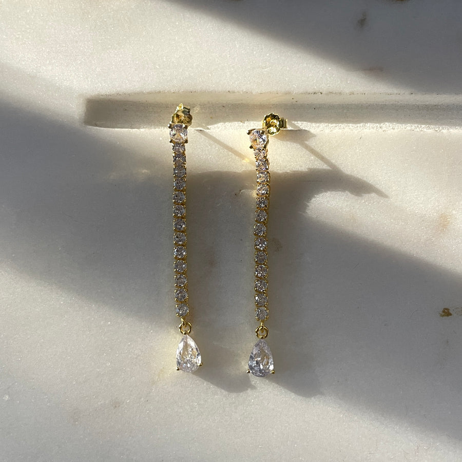 Dainty Drop Crystal Dangles