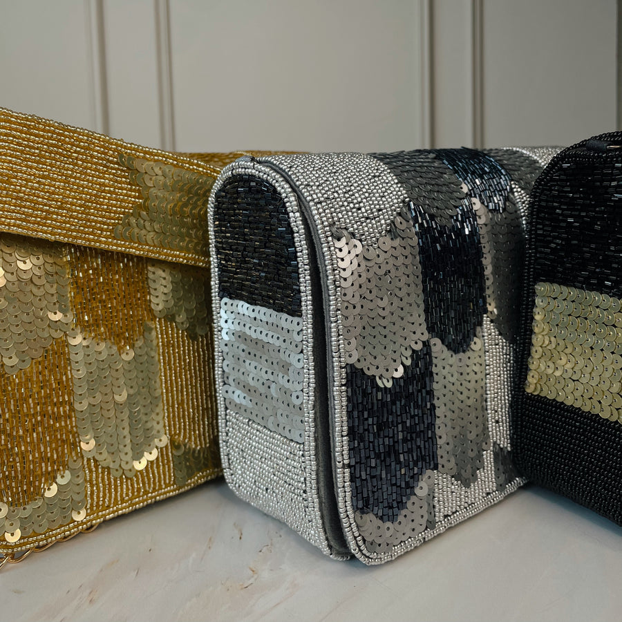 Patch Sequined Bag