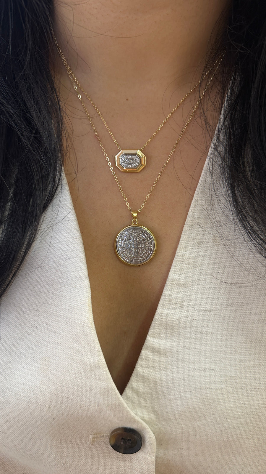 Two toned San Benito Necklace