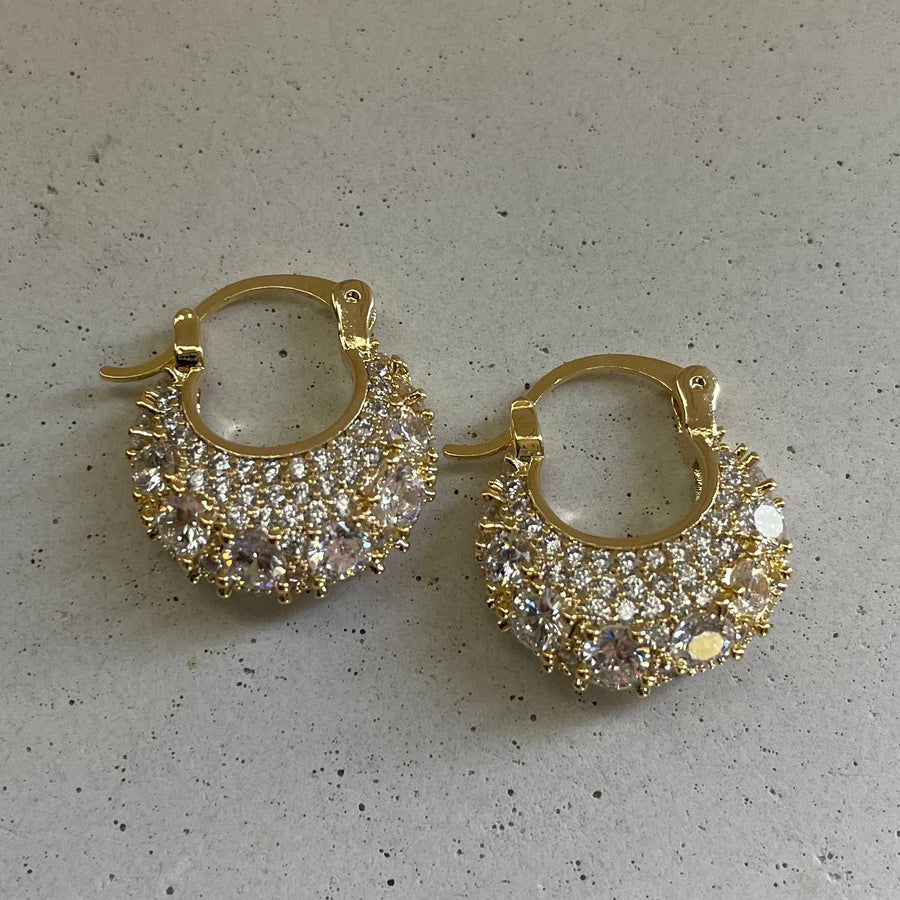 CZ Mini Sparkly Hoops