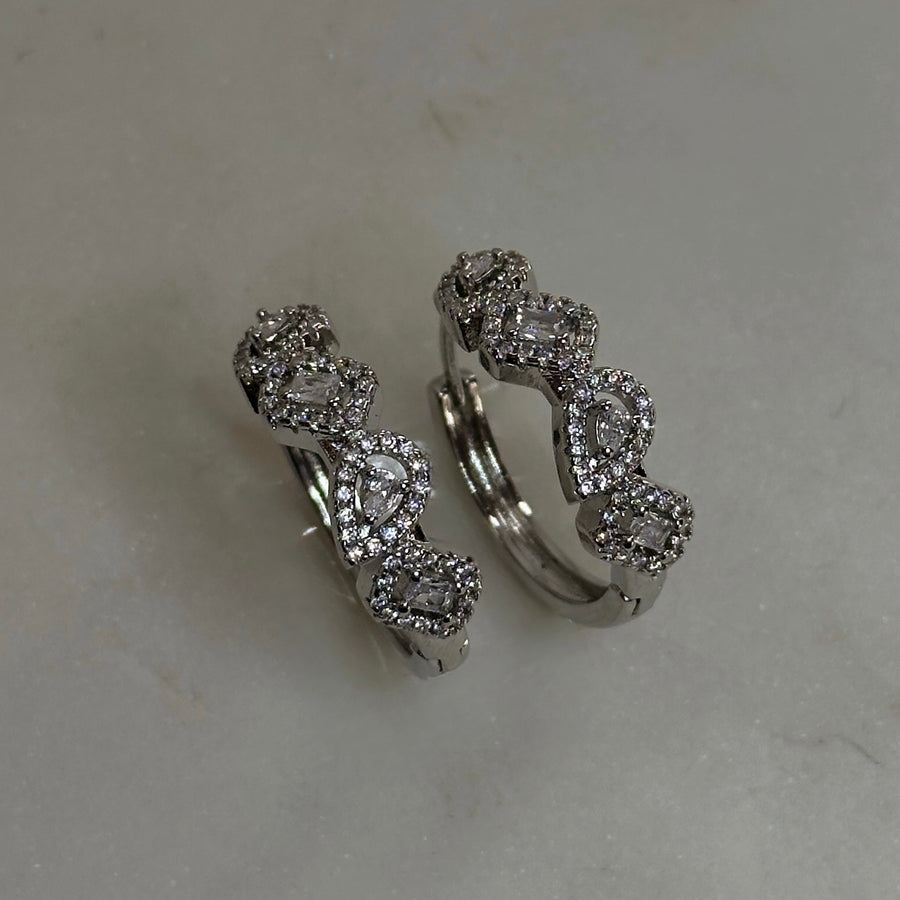 Serenity Crystal Hoops