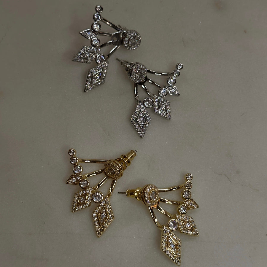 Sparkly Ear Jacket Earrings