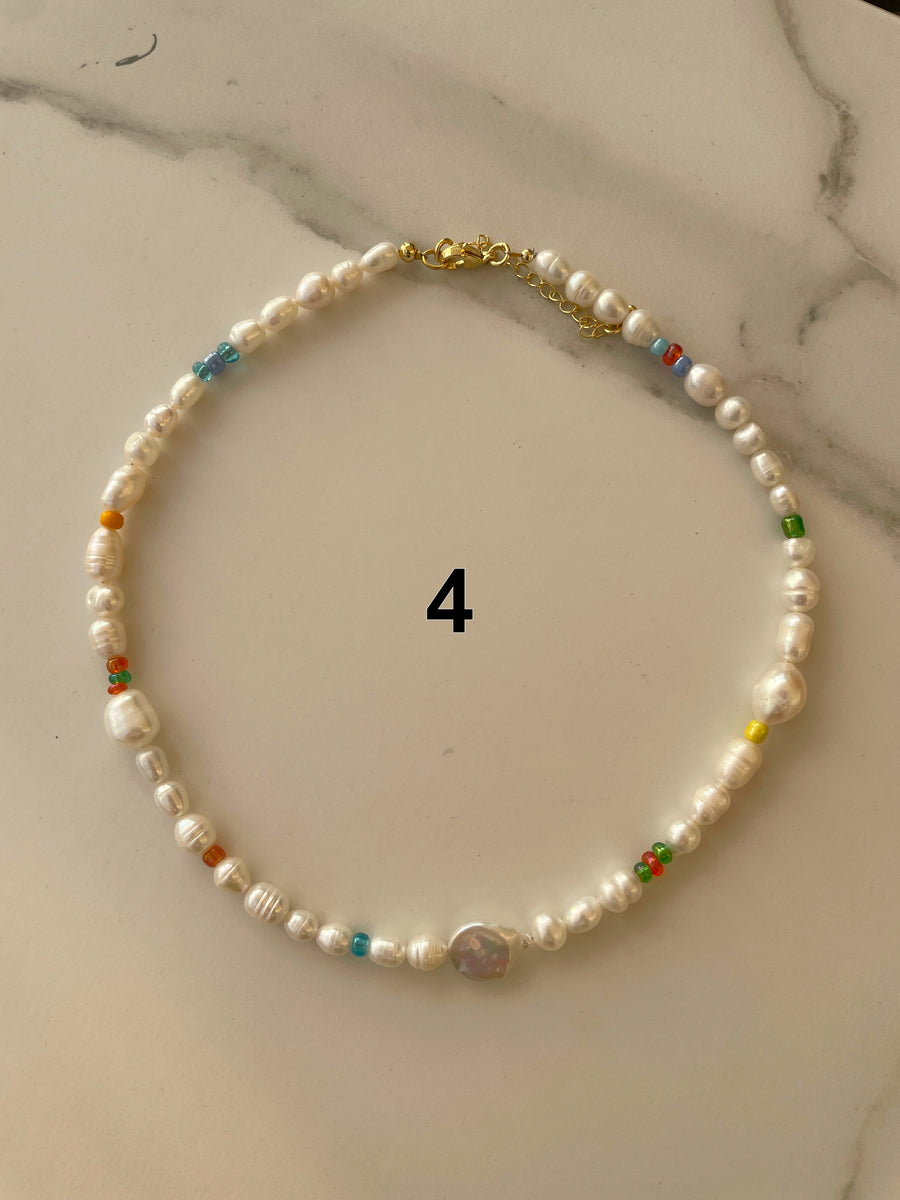 Natural Pearls Summer Necklace